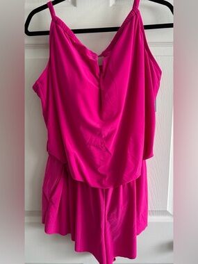 NWT Shade & Shore Flattering One-Piece Swimsuit Sz 18